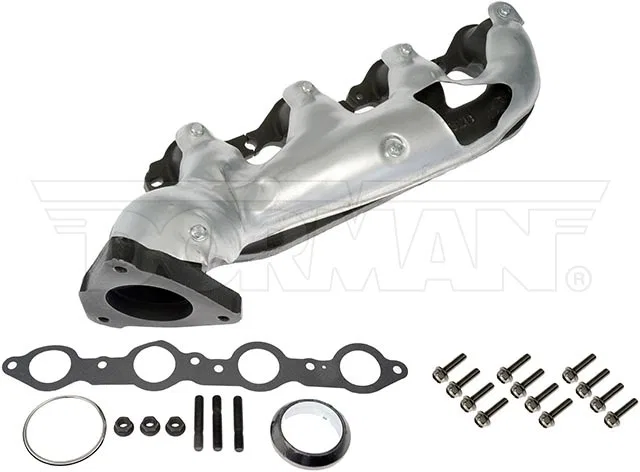 674-732XD – DORMAN Exhaust Manifold, OE Replacement Black Ceramic Coated Carbon With Heat Shield/ 1 Manifold Gasket/ ...